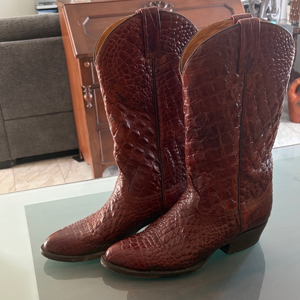 Rare Rudel Aligator Western Boots